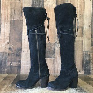 Freebird by Steven Brock Black Heeled Boots